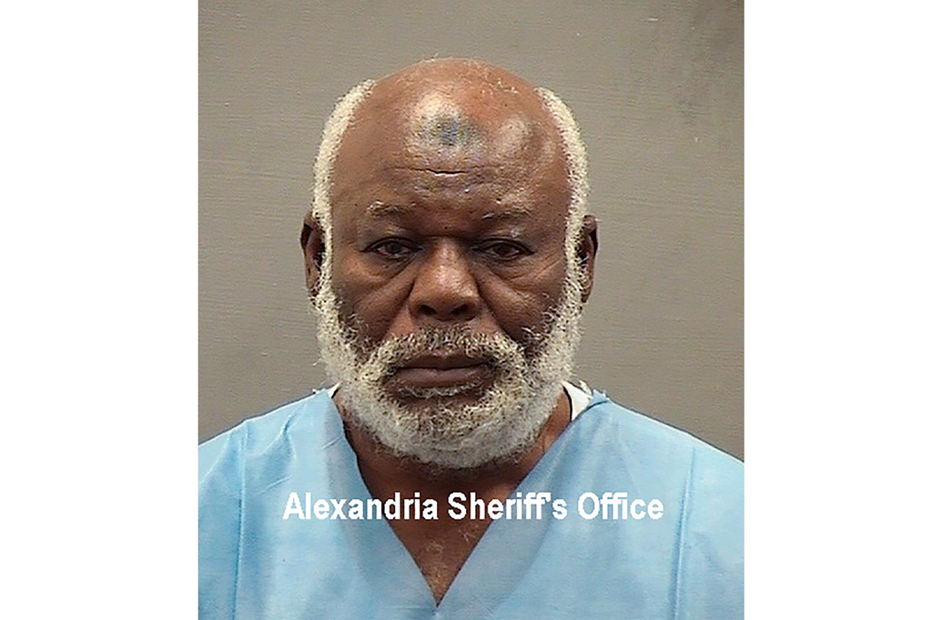 This image provided by the Alexandria, Va., Sheriff's Office shows Abu Agila Mohammad Mas'ud Kheir Al-Marimi, who is in custody at the Alexandria Adult Detention Center, Dec. 12, 2022, in Alexandria, Va. (Alexandria Sheriff's Office via AP)