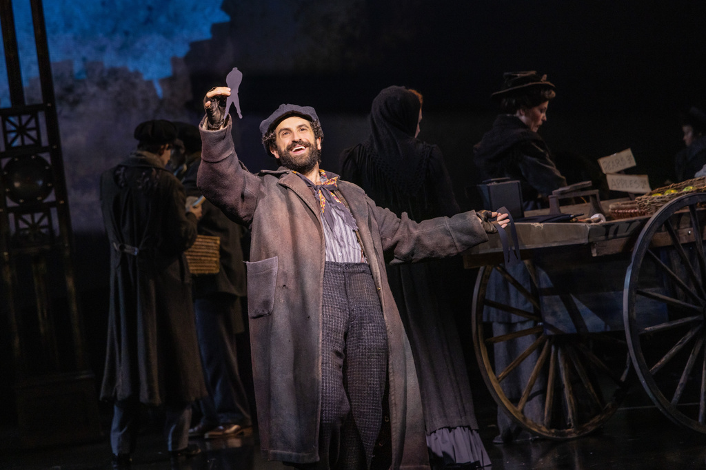 Brandon Uranowitz appears during a performance of "Ragtime" in New York on Oct. 8, 2025. (Matthew Murphy via AP)