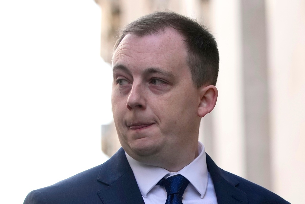 FILE -Christopher Berry arrives at the Central Criminal Court, in London, May 10, 2024. (AP Photo/Kin Cheung, File)
