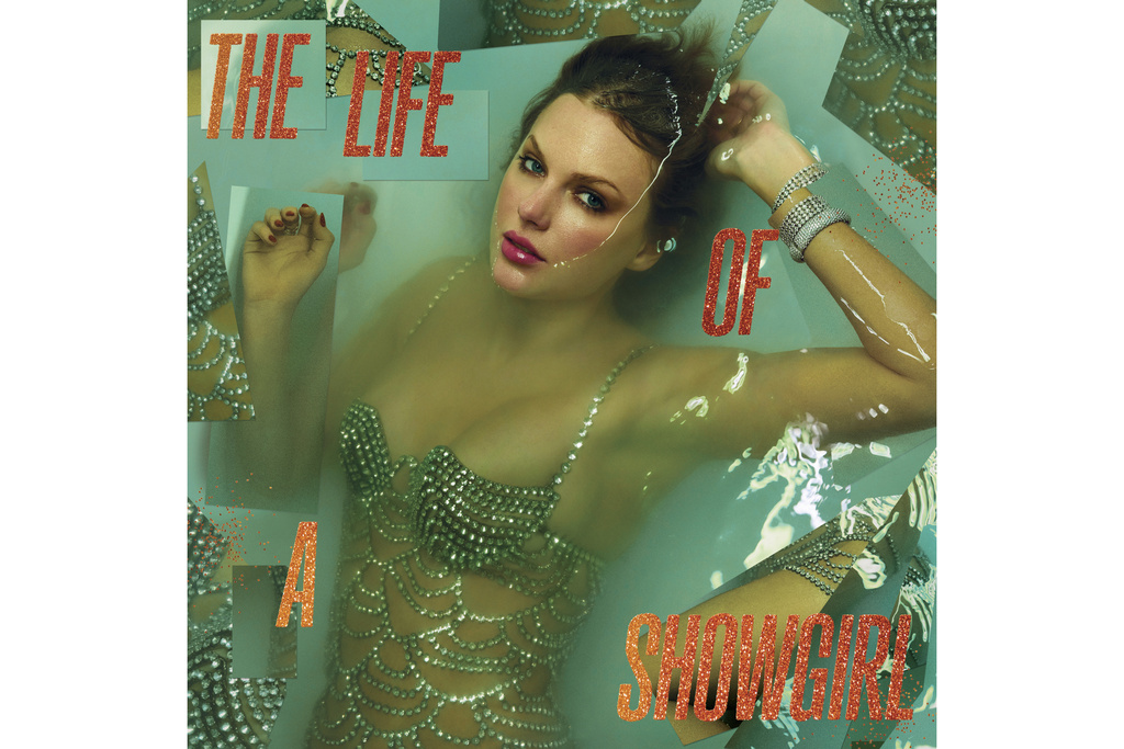 This album cover image released by Republic Records shows "The Life of a Showgirl" by Taylor Swift. (Republic Records via AP)