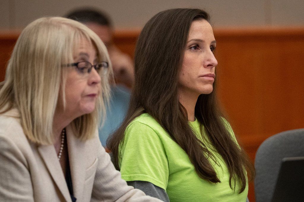 Kouri Richins appears at a sentencing hearing with her defense attorney Wendy Lewis, left, in 3rd District Court in Park City on Wednesday, May 13, 2026. (Trent Nelson/The Salt Lake Tribune via AP, Pool)