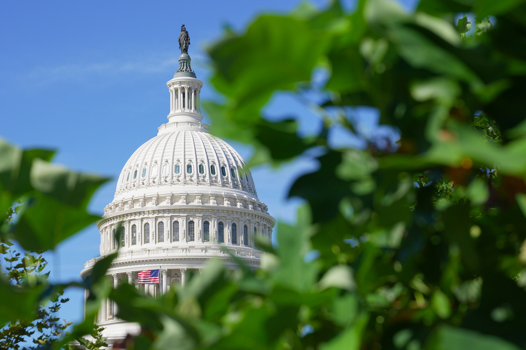 The U.S. Capitol is seen Friday, Sept. 25, 2026, in Washington. (AP Photo/Mariam Zuhaib)