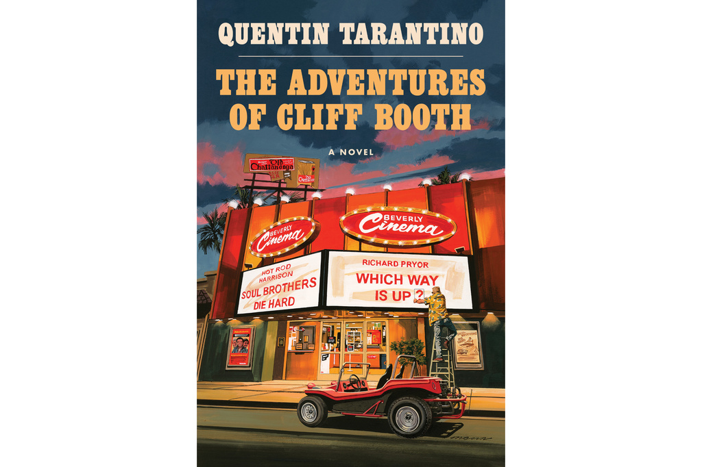 This book cover image released by Harper shows "The Adventures of Cliff Booth" a novel by Quentin Tarantino. (Harper via AP)