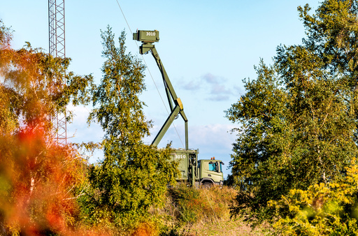 A mobile radar installation is seen at the Danish military site on Amager, Pionegaarden, near the village of Dragoer and on the coast of Oresund, the sea between Denmark and Sweden, on Friday, Sept. 26, 2025. (Steven Knap/Ritzau Scanpix via AP) A mobile radar installation is seen at the Danish military site on Amager, Pionegaarden, near the village of Dragoer and on the coast of Oresund, the sea between Denmark and Sweden, on Friday, Sept. 26, 2025. (Steven Knap/Ritzau Scanpix via AP)