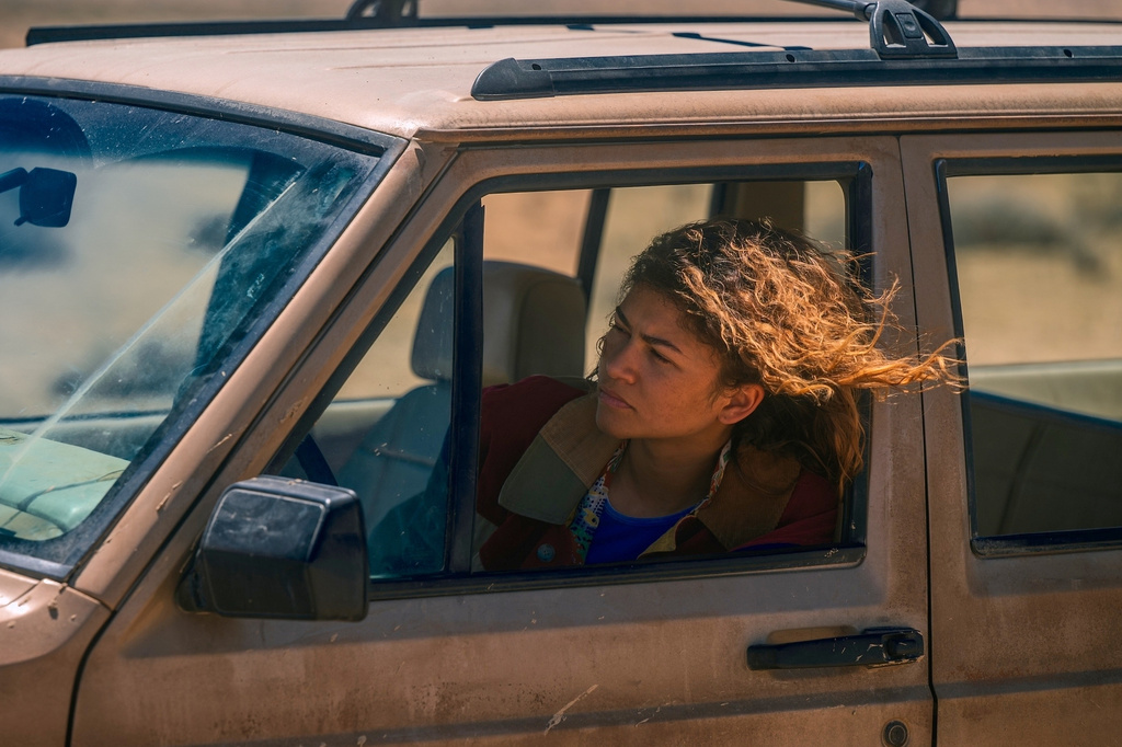 This image released by HBO shows Zendaya from the series "Euphoria." (Patrick Wymore/HBO via AP)