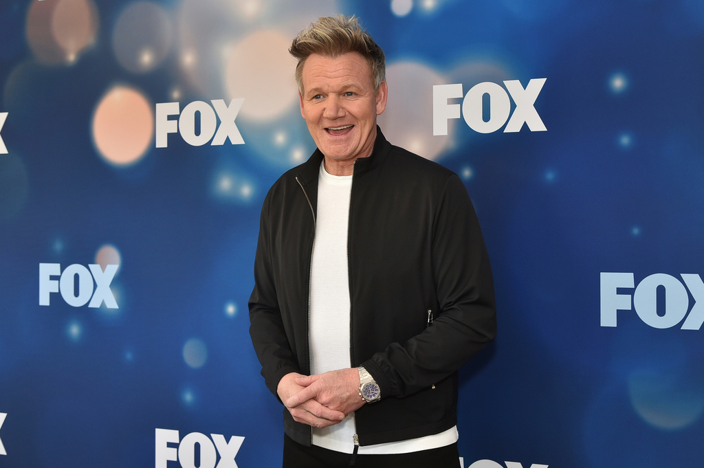 FILE - Gordon Ramsay arrives at the FOX winter junket on Wednesday, Dec. 13, 2023, in Los Angeles. (Photo by Richard Shotwell/Invision/AP, File)