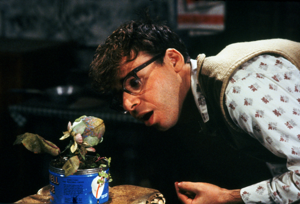 This image released by Warner Bros. shows Rick Moranis in a scene from "Little Shop of Horrors." (Warner Bros. via AP)