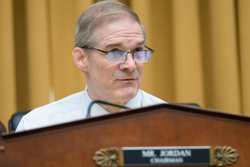 FILE - Rep. Jim Jordan, R-Ohio, speaks before the House Judiciary Committee at the Capitol in Washington, Thursday, Jan. 22, 2026. (AP Photo/Mark Schiefelbein, File)