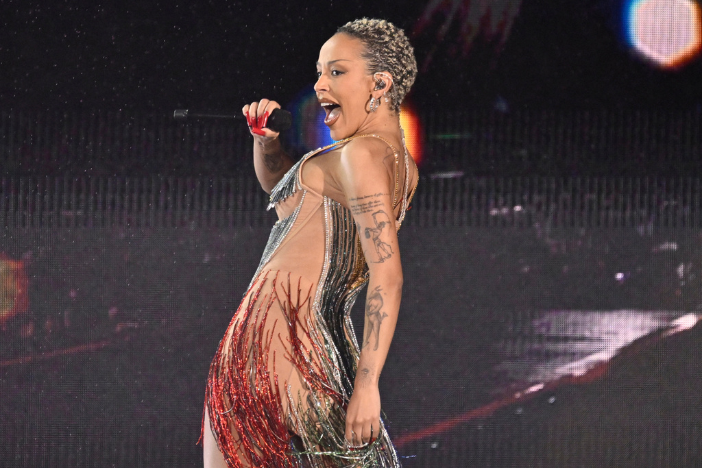 FILE - Doja Cat performs during the Global Citizen Festival in New York on Sept. 28, 2024. (Photo by Evan Agostini/Invision/AP, File)