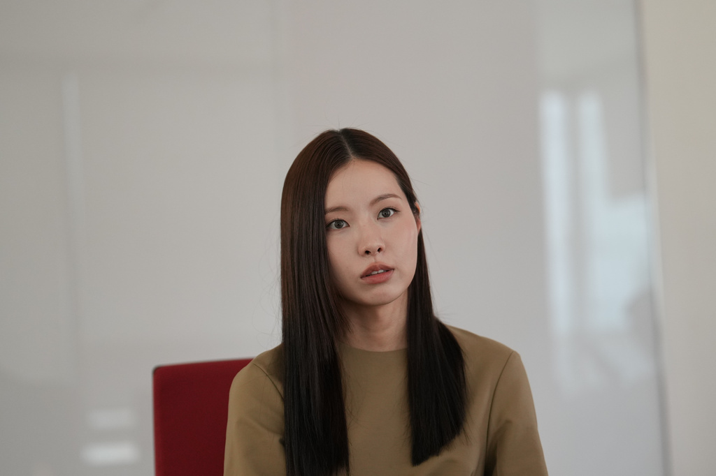 Singer Lim Kim speaks during an interview with The Associated Press in Seoul, South Korea, Monday, July 20, 2026. (AP Photo/Lee Jin-man)