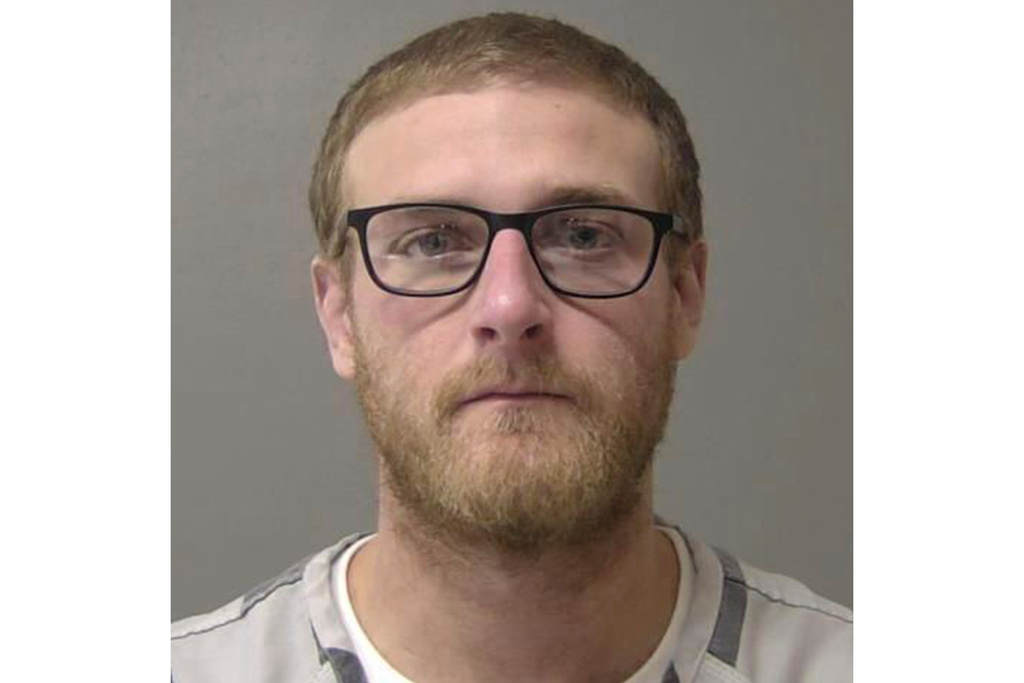 FILE - This booking photo provided by the Macon County, Ill., Jail in January 2025, shows Sean Grayson, a former Sangamon County Sheriff's deputy who is charged with first-degree murder in the shooting death of Sonya Massey on July 6, 2024, in Springfield, Ill. (Macon County Jail via AP, File)