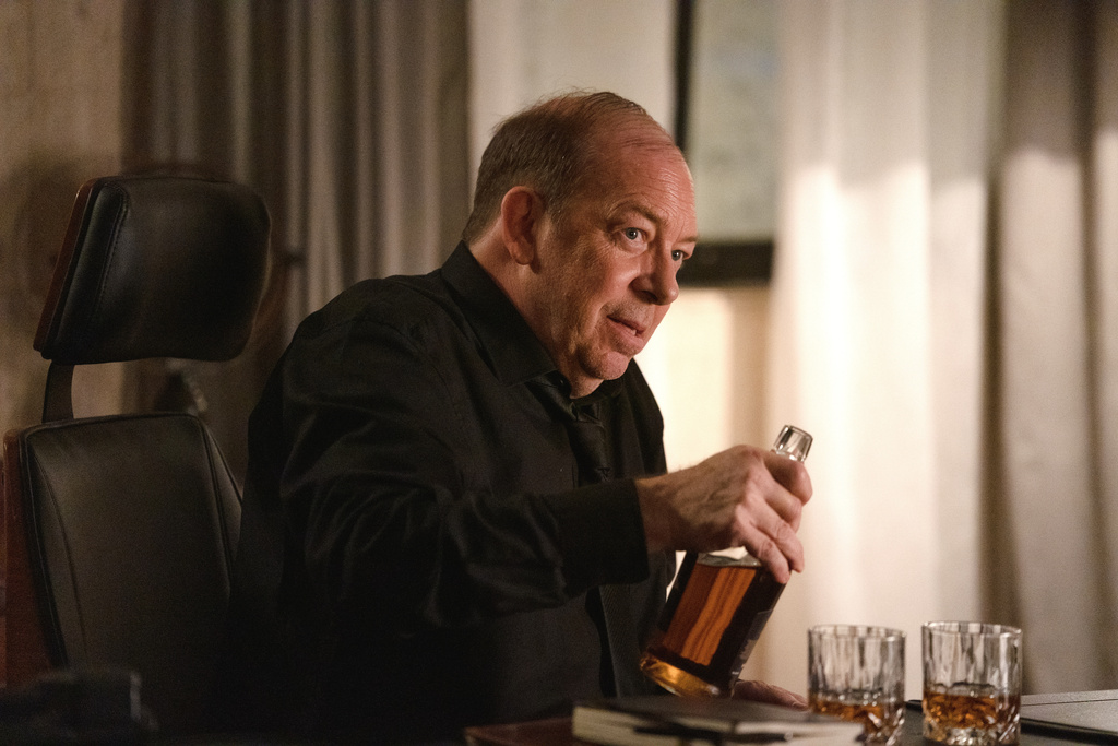 This image released by A24 shows Bill Camp in a scene from "How to Make a Killing." (Ilze Kitshoff/A24 via AP)