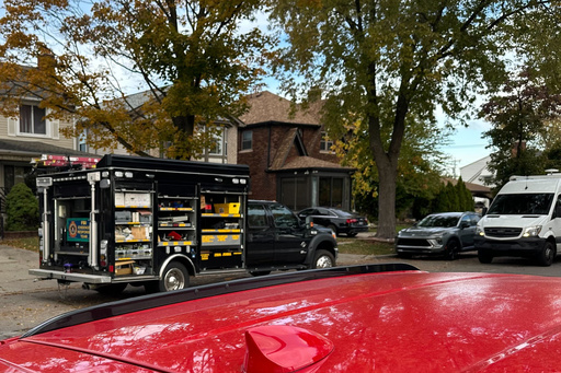 An FBI Evidence Response Team truck is seen idling in a Dearborn, Mich., neighborhood on Friday, Oct. 31, 2025. (AP Photo/Mike Householder) An FBI Evidence Response Team truck is seen idling in a Dearborn, Mich., neighborhood on Friday, Oct. 31, 2025. (AP Photo/Mike Householder)
