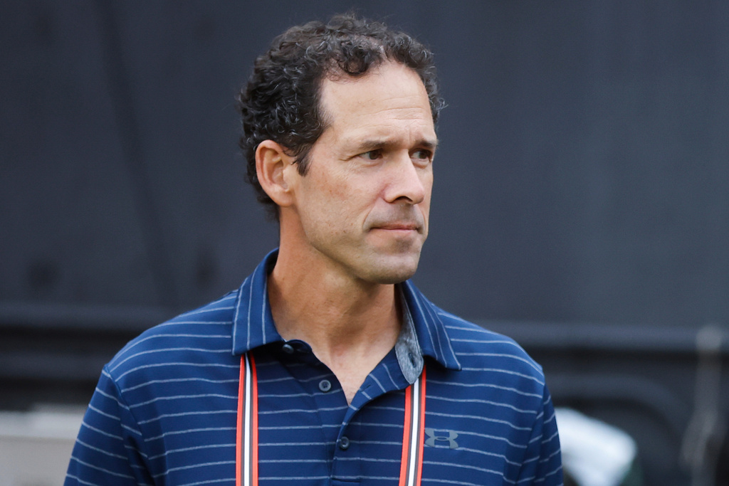 FILE - Cleveland Browns chief strategy officer Paul DePodesta looks on before an NFL preseason football game against the Philadelphia Eagles in Cleveland, Sunday, Aug. 21, 2022. (AP Photo/Ron Schwane, File)