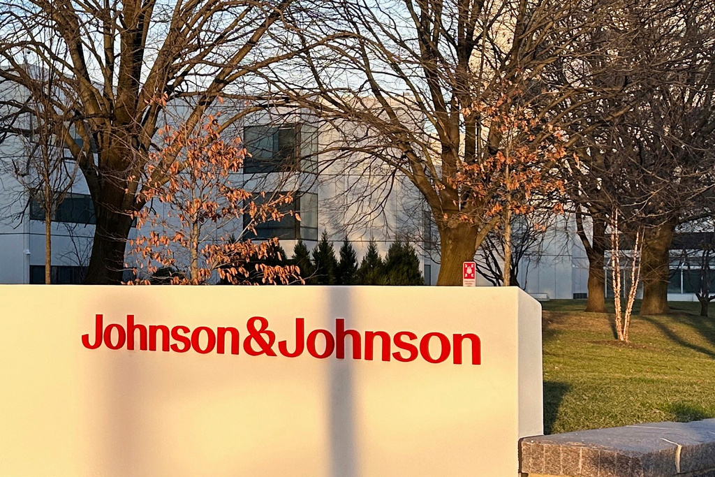 FILE - The Johnson & Johnson headquarters is in New Brunswick, New Jersey, on Thursday, Feb. 8, 2024. (AP Photo/Ted Shaffrey, File)