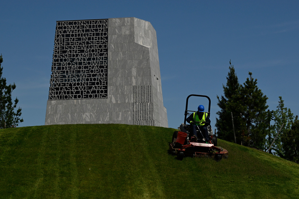 The Obama Presidential Center is seen in Chicago, Thursday, May 28, 2026. (AP Photo/Paul Beaty)