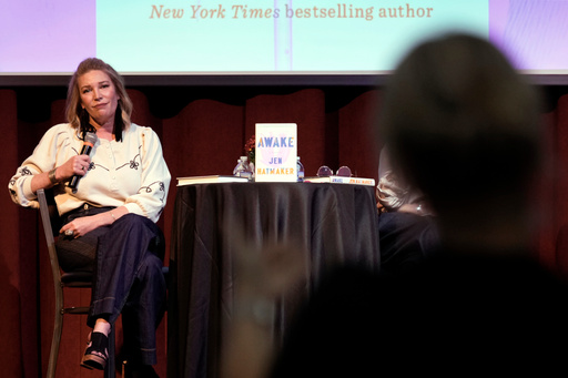 Best-selling Christian writer and influencer Jen Hatmaker listens as an audience member asks a question during a talk by Hatmaker in Nashville, Tenn., on Sept. 25, 2025. (AP Photo/Mark Humphrey) Best-selling Christian writer and influencer Jen Hatmaker listens as an audience member asks a question during a talk by Hatmaker in Nashville, Tenn., on Sept. 25, 2025. (AP Photo/Mark Humphrey)