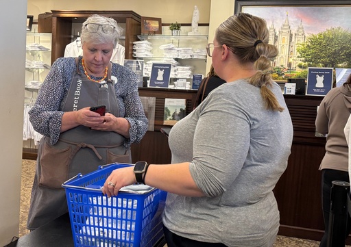 A woman shops for new sleeveless sacred garments worn by members of The Church of Jesus Christ of Latter-day Saints at Deseret Book in Salt Lake City on Tuesday, Oct. 28, 2025. (AP Photo/Hannah Schoenbaum) A woman shops for new sleeveless sacred garments worn by members of The Church of Jesus Christ of Latter-day Saints at Deseret Book in Salt Lake City on Tuesday, Oct. 28, 2025. (AP Photo/Hannah Schoenbaum)