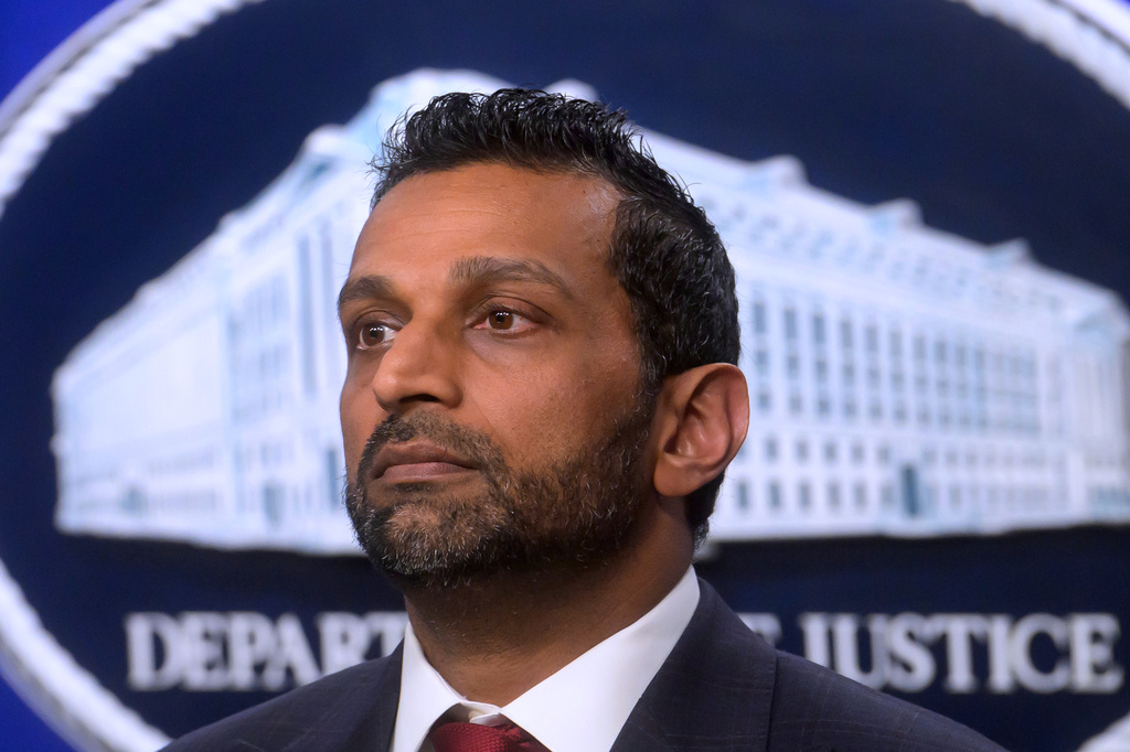 FBI Director Kash Patel attends a news conference at the Department of Justice, Wednesday, August 5, 2026 in Washington. (AP Photo/Rod Lamkey, Jr.)