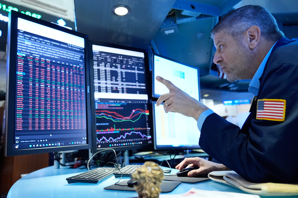 Michael Gallucchi Traders works on the floor at the New York Stock Exchange in New York, Monday, Sept. 14, 2026. (AP Photo/Seth Wenig)