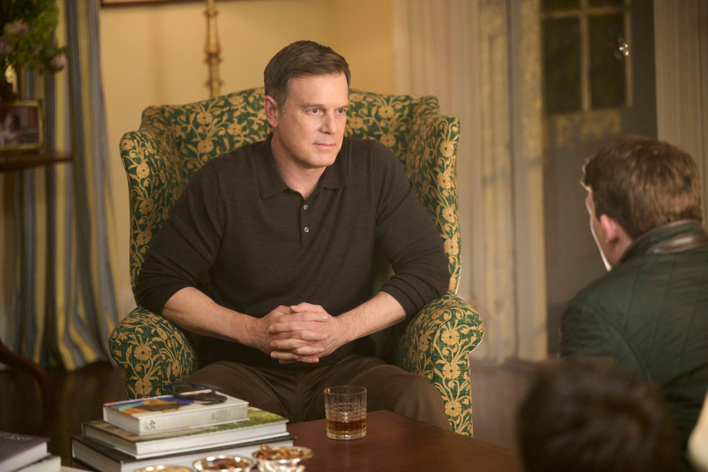 This image released by NBC shows Peter Krause in a scene from "Line of Fire." (Scott Gries/NBC via AP))
