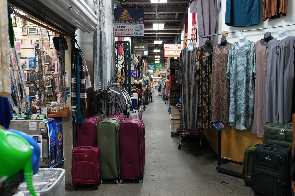 A view of the 24 Somali Mall in Minneapolis, Thursday, Jan. 15, 2026. (AP Photo/Abbie Parr)