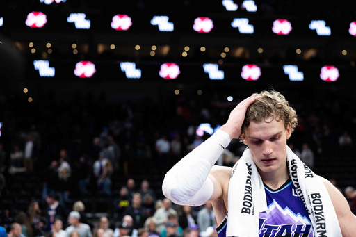 Utah Jazz forward Lauri Markkanen, right, is interviewed after an NBA basketball game, Monday, Oct. 27, 2025, in Salt Lake City. (AP Photo/Anna Fuder) Utah Jazz forward Lauri Markkanen, right, is interviewed after an NBA basketball game, Monday, Oct. 27, 2025, in Salt Lake City. (AP Photo/Anna Fuder)