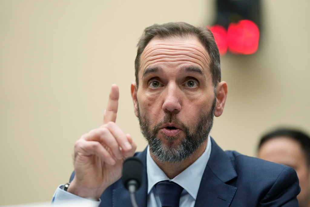 Former Justice Department special counsel Jack Smith testifies before the House Judiciary Committee at the Capitol in Washington, Thursday, Jan. 22, 2026. (AP Photo/Mark Schiefelbein)