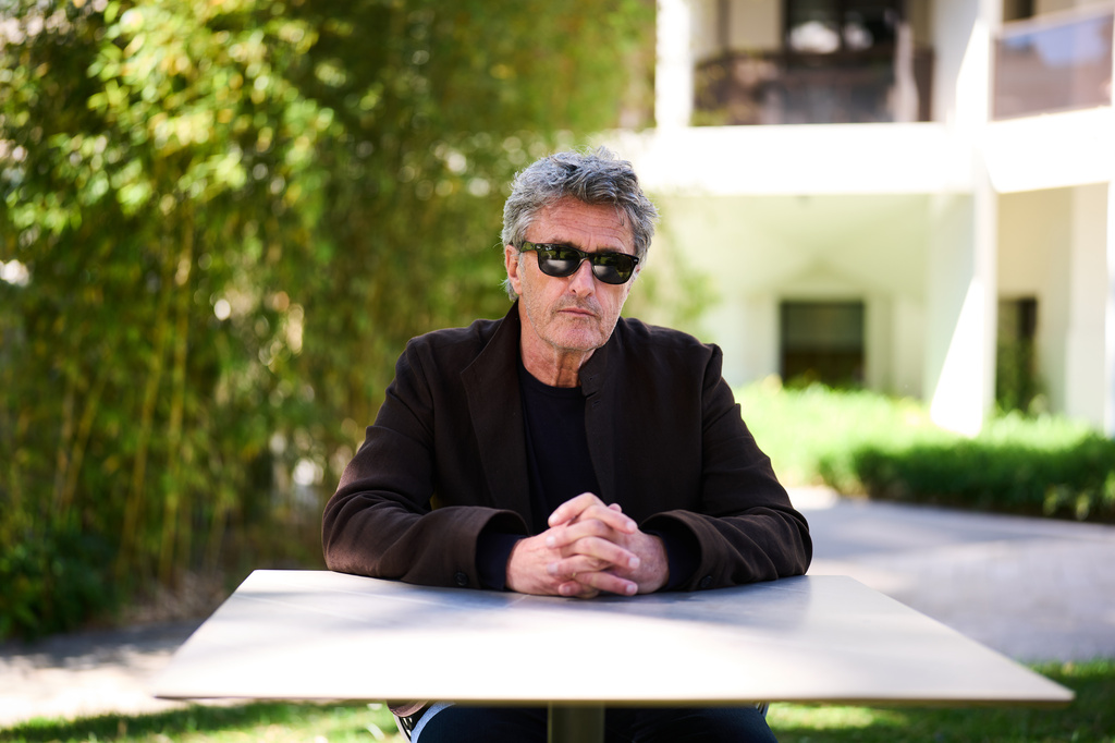 FILE - Director Paweł Pawlikowski poses for portrait photographs for the film "Fatherland" during the 79th international film festival, Cannes, southern France, on May 16, 2026. (Photo by Scott A Garfitt/Invision/AP, File)