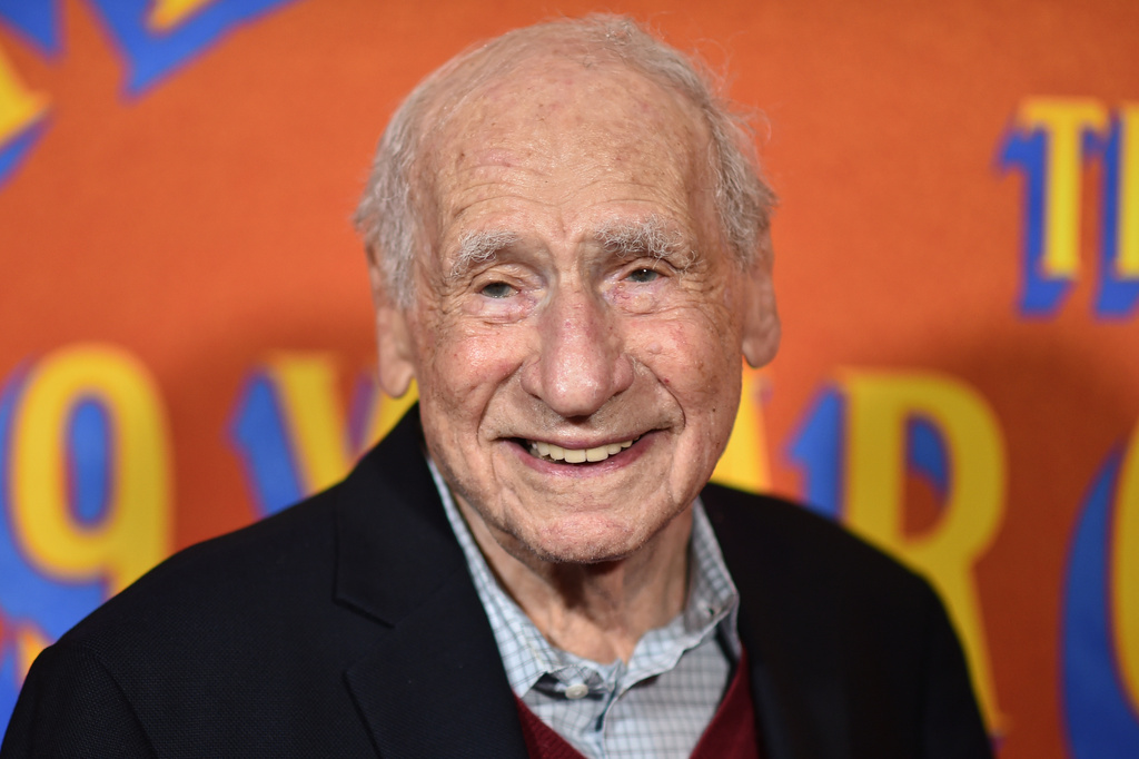 FILE - Mel Brooks arrives at the premiere of "Mel Brooks: The 99 Year Old Man!" in Los Angeles on Jan. 20, 2026. (Photo by Richard Shotwell/Invision/AP, File)