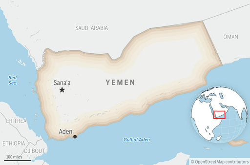This is a locator map for Yemen with its capital, Sanaa. (AP Photo) This is a locator map for Yemen with its capital, Sanaa. (AP Photo)
