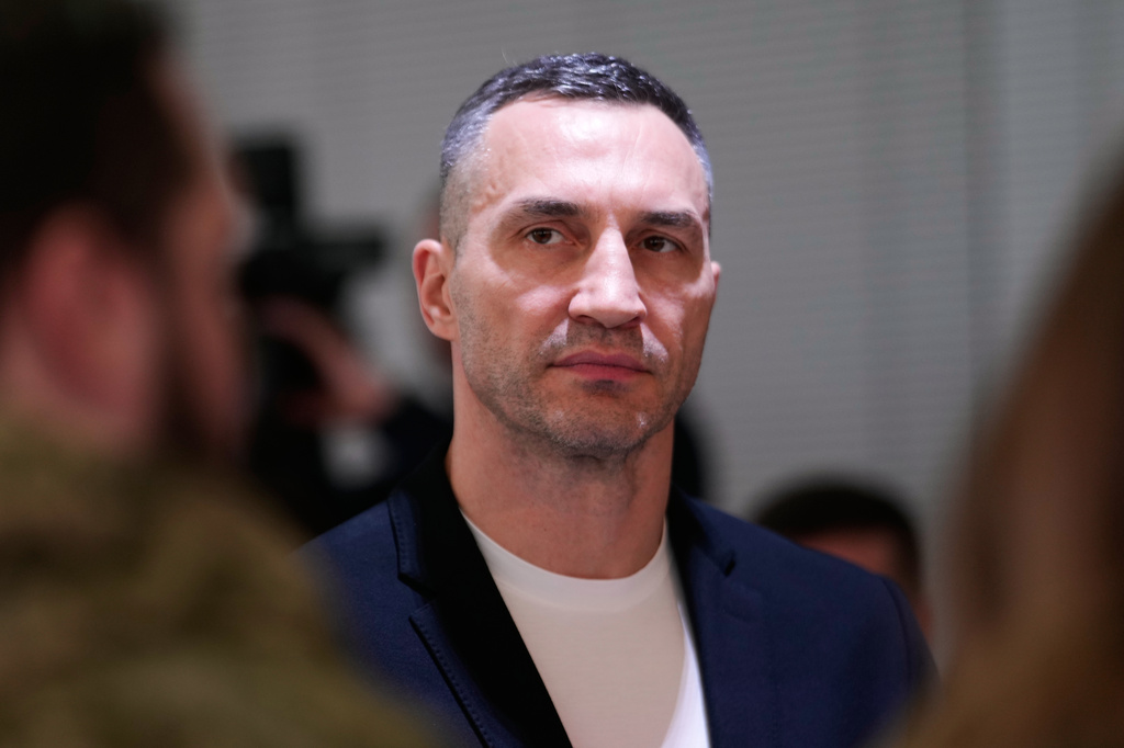 FILE - Wladimir Klitschko, former boxer and brother of Kyiv's mayor Vitali Klitschko, attends an event in Davos, Switzerland, Jan. 22, 2026. (AP Photo/Markus Schreiber, File)