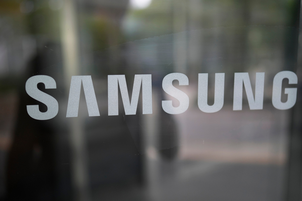 FILE - The logo of the Samsung is seen at the Samsung Electronics' Seocho building in Seoul, South Korea, Friday, July 5, 2024. (AP Photo/Lee Jin-man, File)