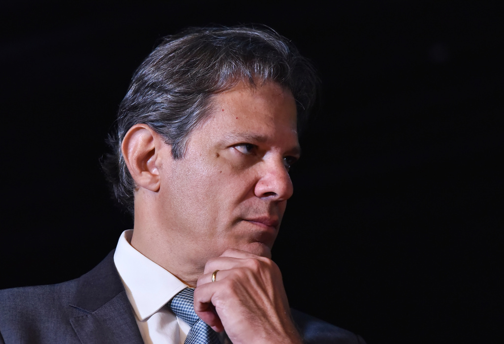 FILE - Finance Minister nominee Fernando Haddad attends a press conference in Brasilia, Brazil, Dec. 9 2022. (AP Photo/Ton Molina, File)
