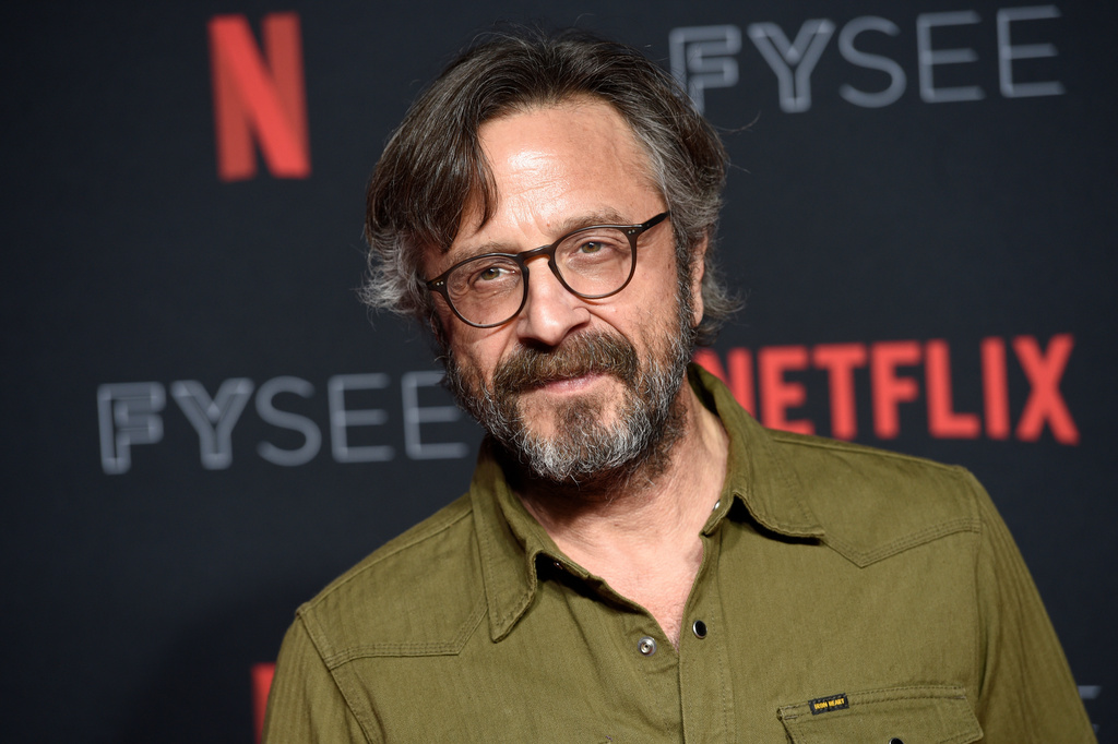 FILE - Marc Maron appears at a promotional event for his series "Glow" in Los Angeles on May 30, 2018. (Photo by Chris Pizzello/Invision/AP, File)