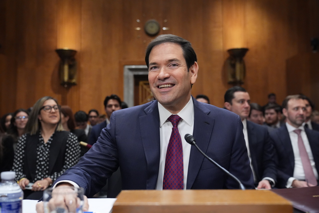 Secretary of State Marco Rubio appears before the Senate Foreign Relations Committee to explain President Donald Trump's policy toward Venezuela following the U.S. military raid that ousted then-President Nicolas Maduro, at the Capitol in Washington, Wednesday, Jan. 28, 2026. (AP Photo/J. Scott Applewhite)