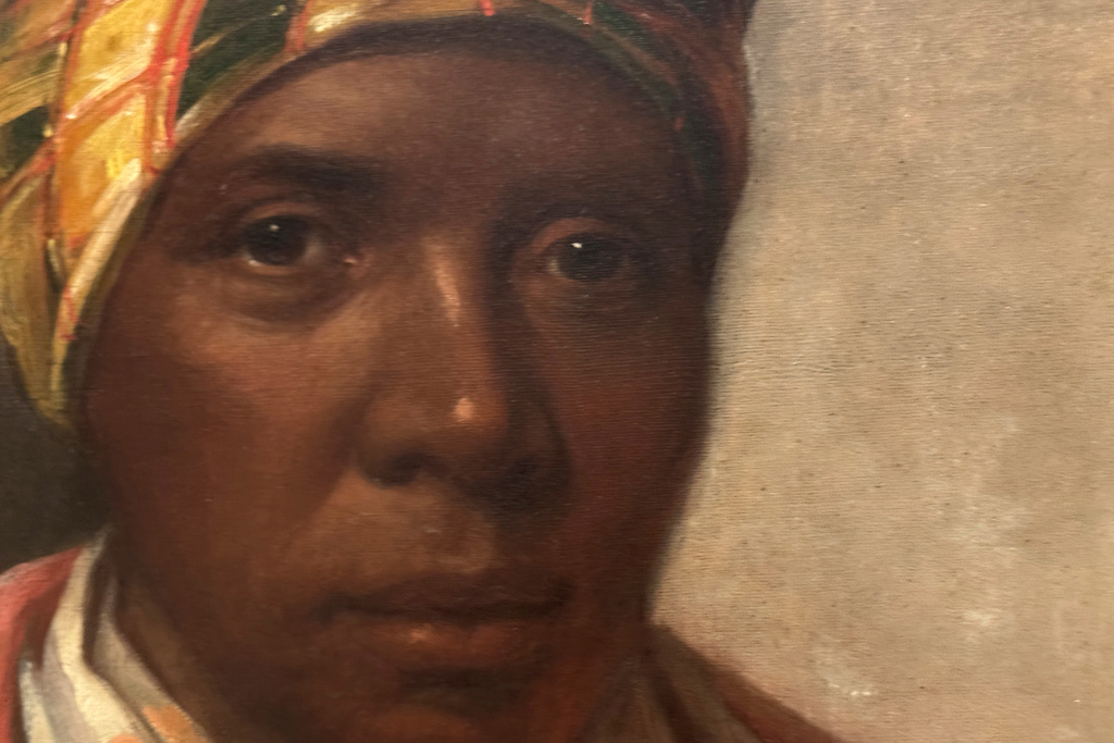 The painting "Portrait of Delia" is displayed at the Mississippi Museum of Art in Jackson, Miss., on Saturday, Sept. 13, 2025. (AP Photo/Sophie Bates)