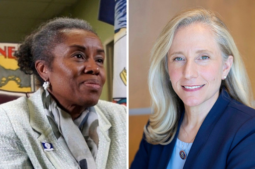 This combo image shows Virginia Republican gubernatorial candidate Winsome Earle-Sears, left, and Democratic gubernatorial candidate Abigail Spanberger, right. (AP Photo) This combo image shows Virginia Republican gubernatorial candidate Winsome Earle-Sears, left, and Democratic gubernatorial candidate Abigail Spanberger, right. (AP Photo)