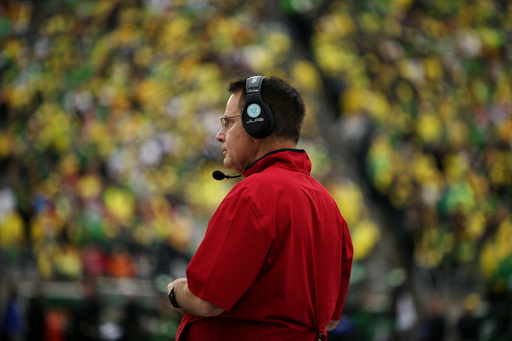 Indiana head coach Curt Cignetti watches the second half of an NCAA college football game against Oregon, Saturday, Oct. 11, 2025, in Eugene, Ore. (AP Photo/Lydia Ely) Indiana head coach Curt Cignetti watches the second half of an NCAA college football game against Oregon, Saturday, Oct. 11, 2025, in Eugene, Ore. (AP Photo/Lydia Ely)