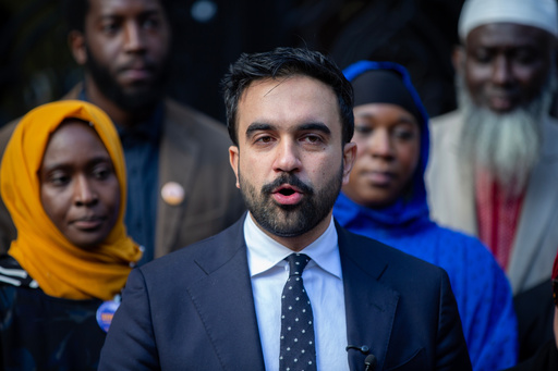 New York City Democratic mayoral candidate Zohran Mamdani speaks at the Islamic Cultural Center of the Bronx mosque in New York on Friday, Oct. 24, 2025. (AP Photo/Ted Shaffrey) New York City Democratic mayoral candidate Zohran Mamdani speaks at the Islamic Cultural Center of the Bronx mosque in New York on Friday, Oct. 24, 2025. (AP Photo/Ted Shaffrey)