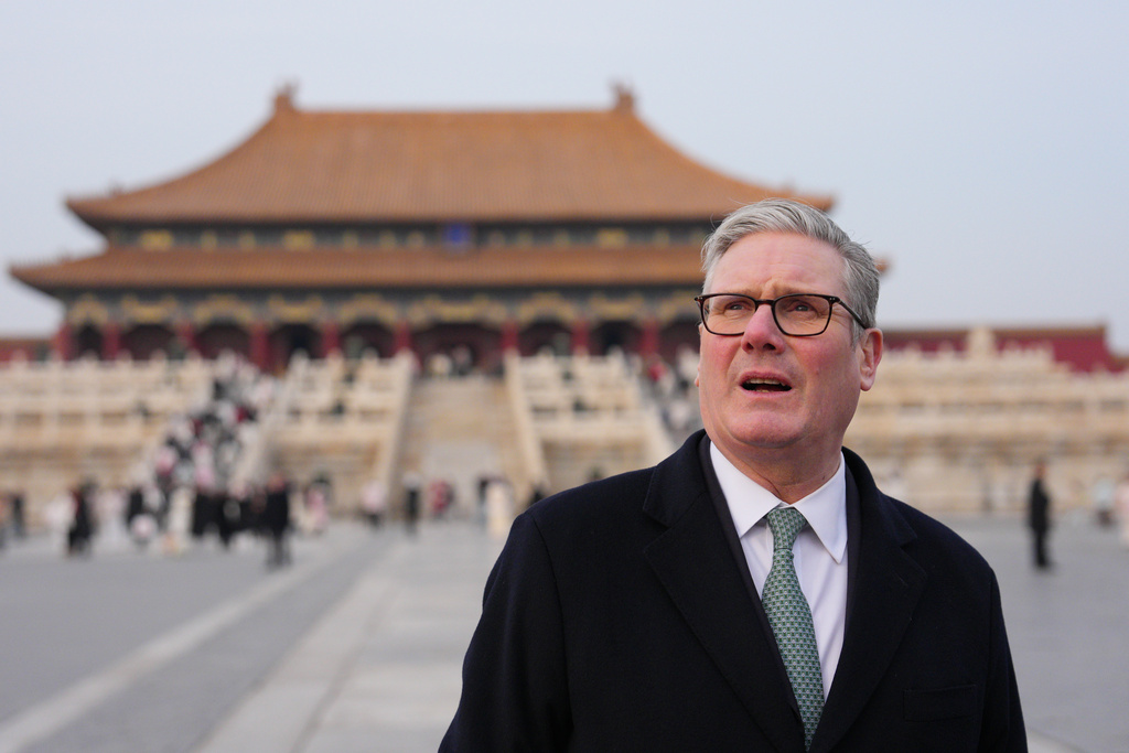 British Prime Minister Keir Starmer visits the Forbidden City during his visit to China, Thursday Jan. 29, 2026 in Beijing, China. (Carl Court/Pool Photo via AP)