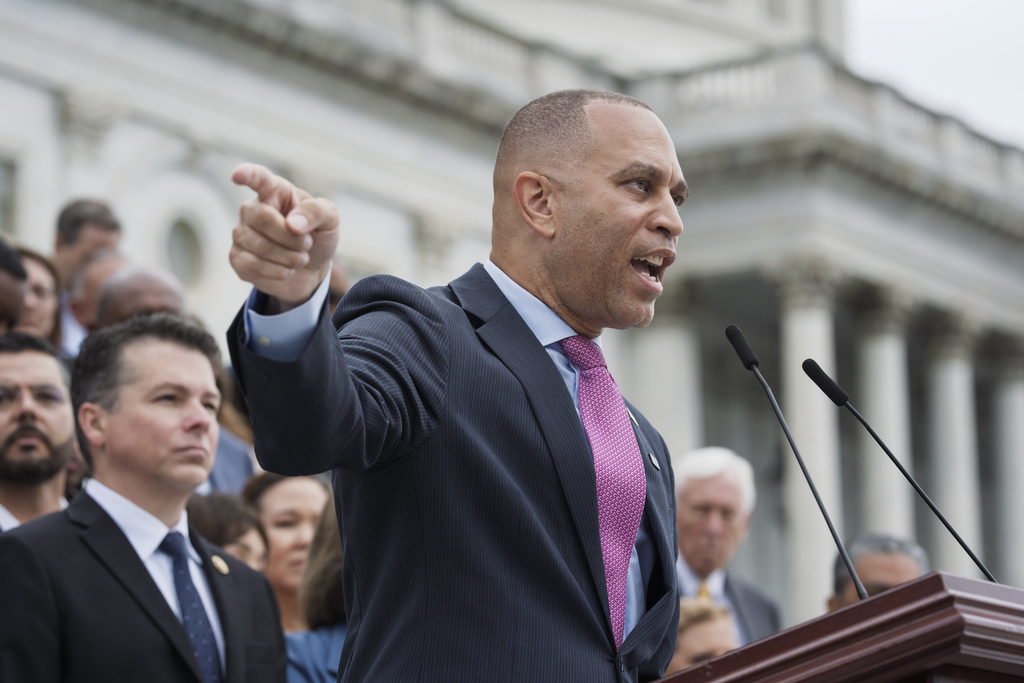 Democratic leader Jeffries heads to Speaker Johnson's home state to