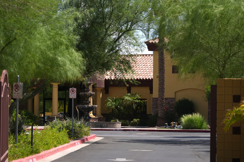 The Sunshine Residential Homes headquarters in Glendale, Ariz., on Thursday, Sept. 3, 2026. (AP Photo/Ross D. Franklin)