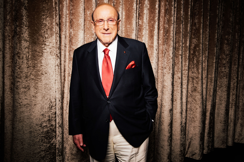 FILE - Clive Davis, chief creative officer of Sony Music, appears during press day in Beverly Hills, Calif., on Jan. 23, 2014, prior to Davis' annual pre-Grammy gala. (Photo by Casey Curry/Invision/AP, File