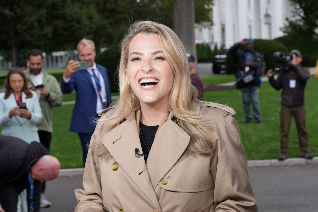 CNN Senior Reporter Betsy Klein reports from the White House, Thursday, Sept. 24, 2026, in Washington. (AP Photo/Alex Brandon)