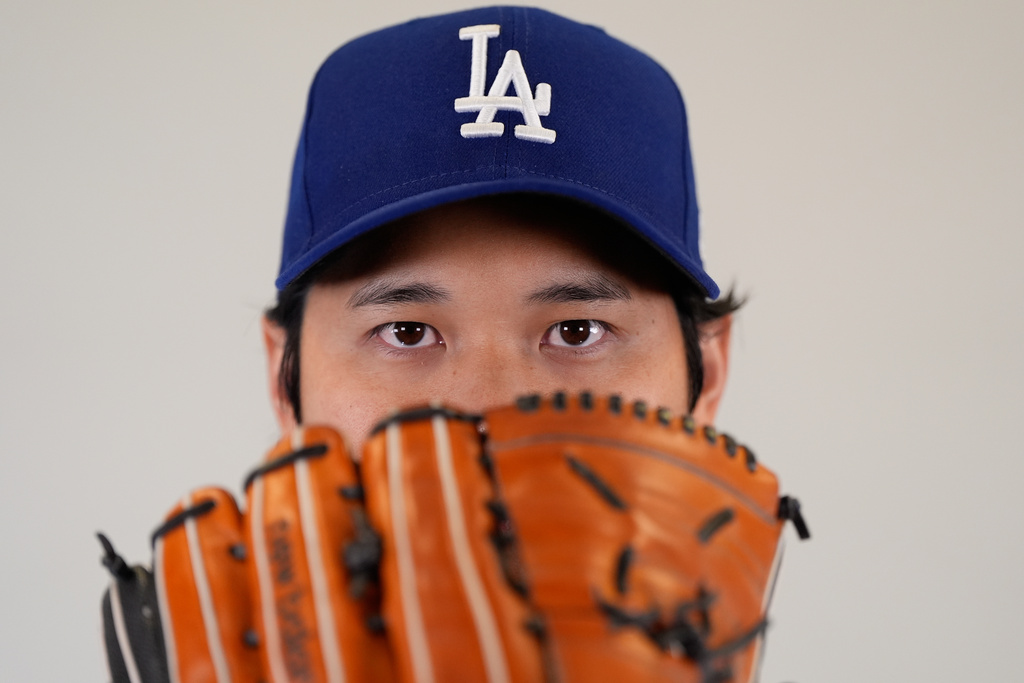 This is a 2026 photo of Shohei Ohtani of the Los Angeles Dodgers baseball team. The images reflects the Los Angeles Dodgers active roster as of Thursday, Feb. 19, 2026, in Phoenix, when this image was taken. (AP Photo/Brynn Anderson)