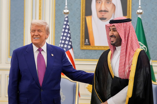 FILE - President Donald Trump and Saudi Crown Prince Mohammed bin Salman meet at the Royal Palace in Riyadh, Saudi Arabia, May 13, 2025. (AP Photo/Alex Brandon, File) FILE - President Donald Trump and Saudi Crown Prince Mohammed bin Salman meet at the Royal Palace in Riyadh, Saudi Arabia, May 13, 2025. (AP Photo/Alex Brandon, File)