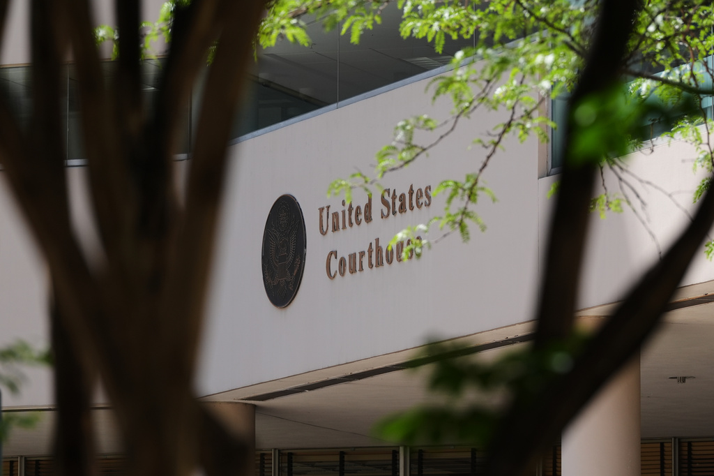 The Edward A. Garmatz United States District Courthouse is seen Monday, June 1, 2026, in Baltimore. (AP Photo/Stephanie Scarbrough)