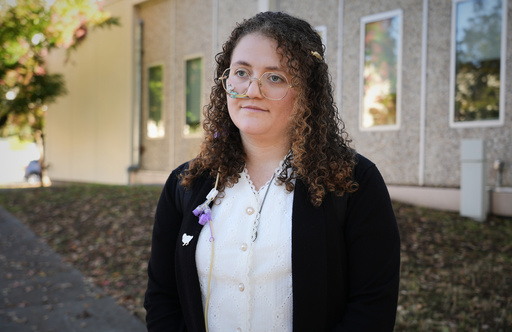 Animal rights activist Zoe Rosenberg, who is on trial for taking four chickens from one of Perdue Farms' major poultry plants, is pictured outside Sonoma County Superior Court in Santa Rosa, Calif. on Tuesday, Oct. 28, 2025. (AP Photo/Terry Chea) Animal rights activist Zoe Rosenberg, who is on trial for taking four chickens from one of Perdue Farms' major poultry plants, is pictured outside Sonoma County Superior Court in Santa Rosa, Calif. on Tuesday, Oct. 28, 2025. (AP Photo/Terry Chea)