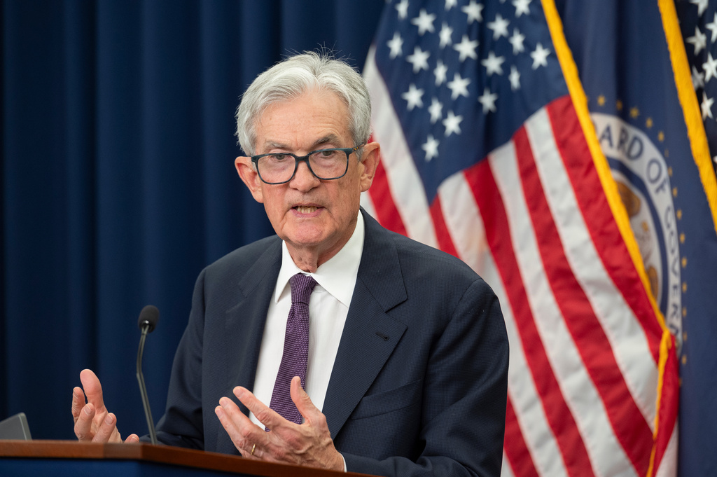Federal Reserve Chairman Jerome Powell speaks at a news conference at the Federal Reserve, following the Federal Open Market Committee meeting, in Washington, Wednesday, April 29, 2026. (AP Photo/Cliff Owen)